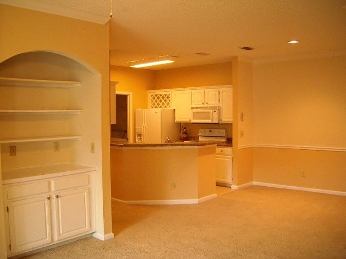 front room and kitchen