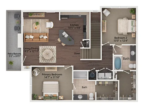 Floor plan C2B