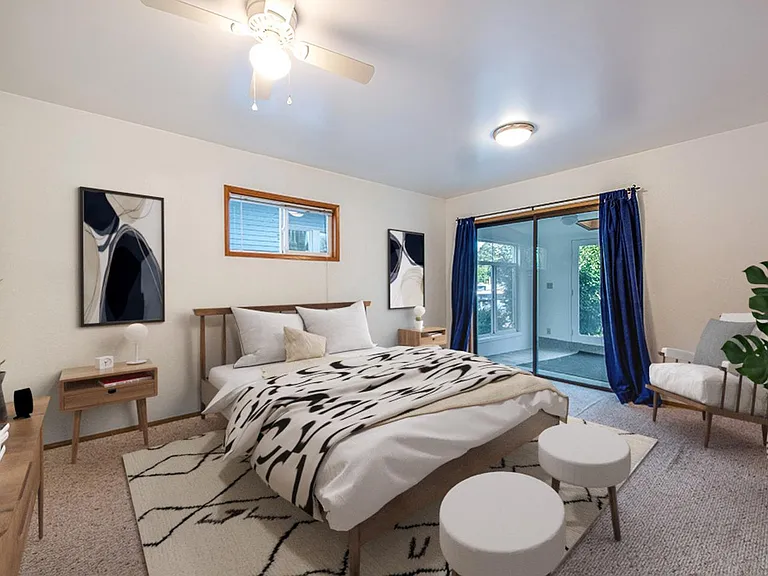 Bedroom 4. This image shows a virtually furnished space. Bedrooms come unfurnished.