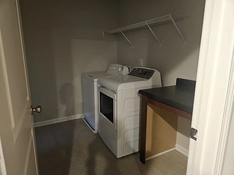 Attached washer/dryer laundry unit
