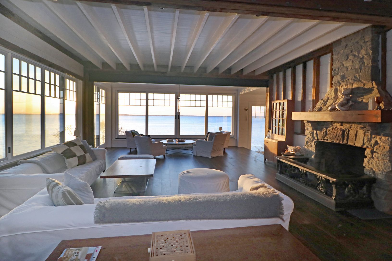  Long view in the living room.