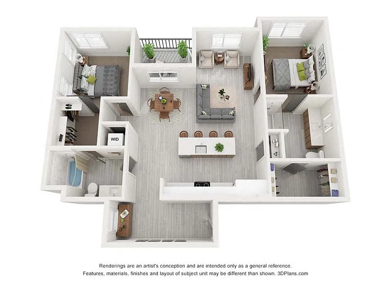 Floor plan 2X2 B45
