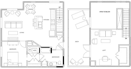 Floor plan The Delancy Loft