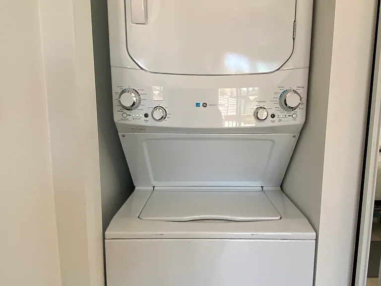 Washer dryer in the closet