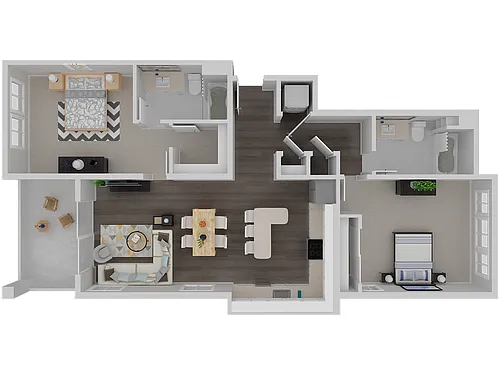 Floor plan 2 Bedroom B
