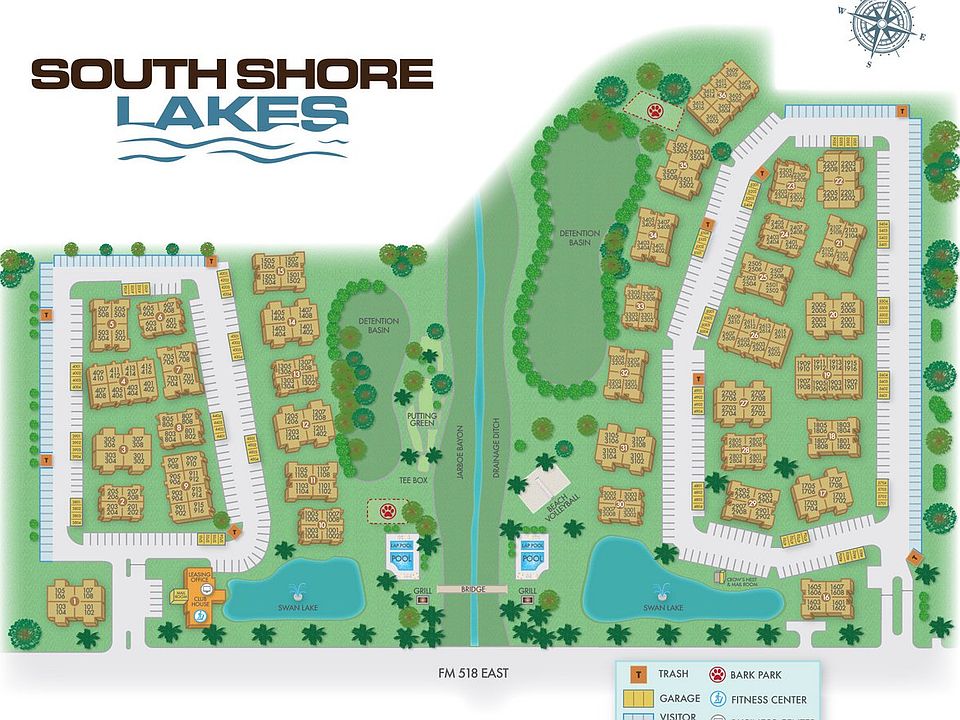 South Shore Lakes community map