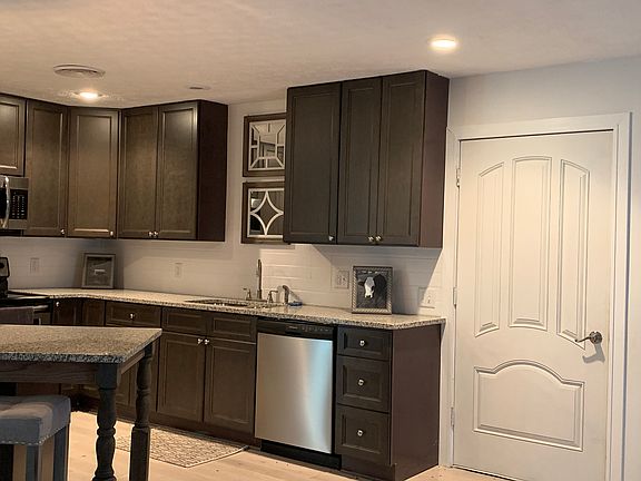 Kitchen and door to garage