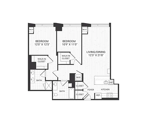 Floor plan B10B