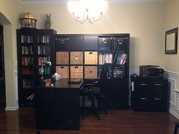 Dining room used as office