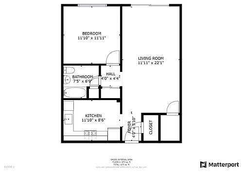 Floor plan 1b1b825F