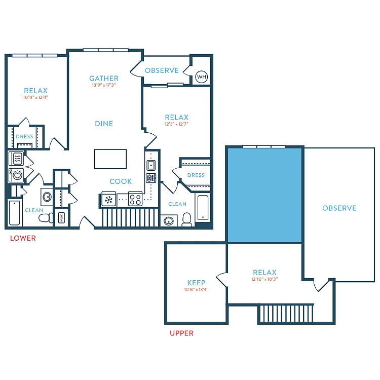 Floor plan 1515 Berkeley B1 Loft