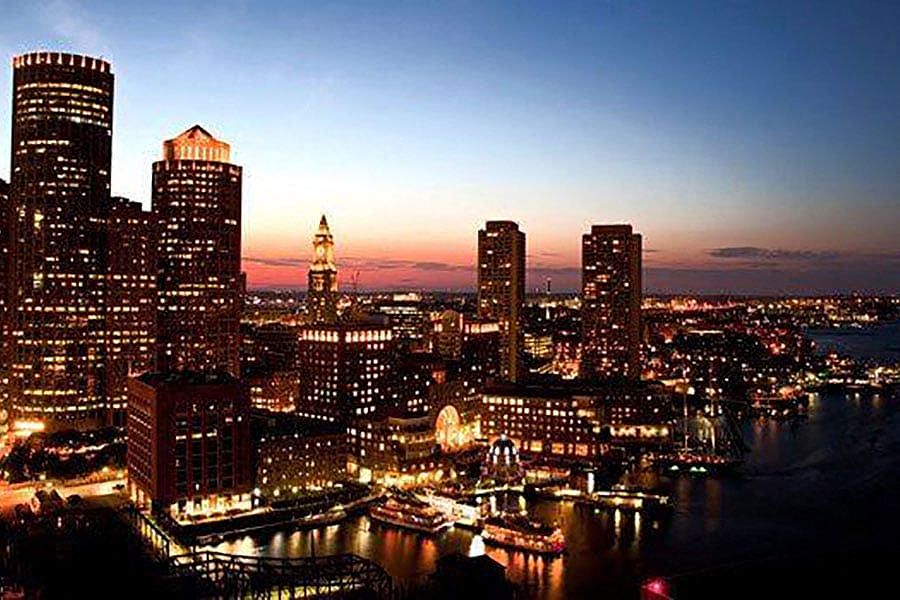 Boston City Skyline Views