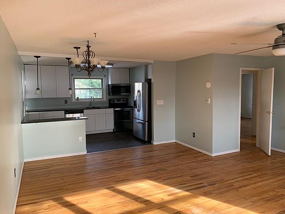 Kitchen and family room
