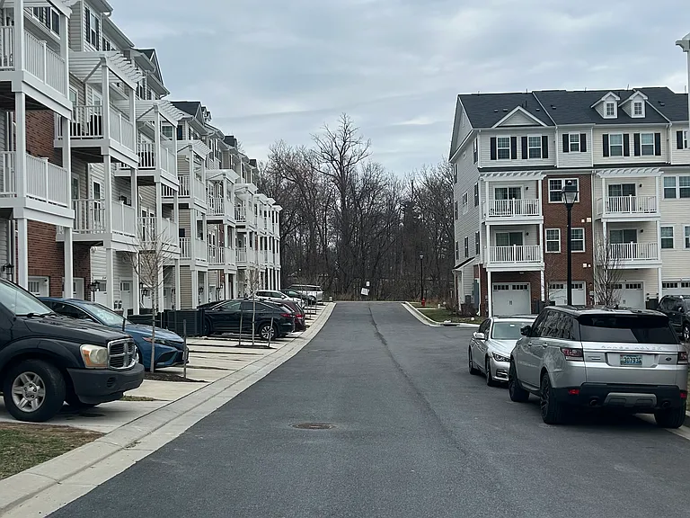 one car garage and parking pad