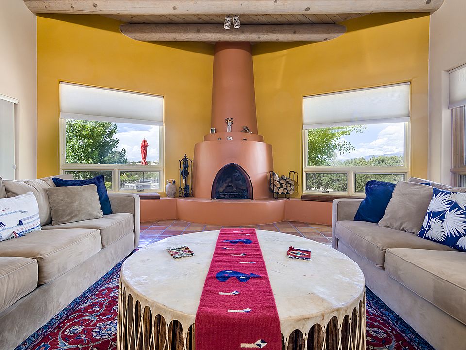 Large living room with lovely views.