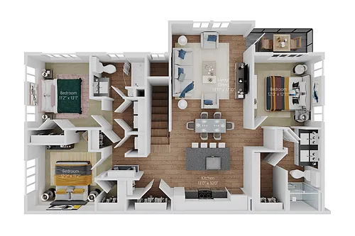 Floor plan The Flat Upper (Select C1U)