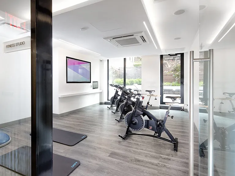 Fitness Studio with Spin Bikes