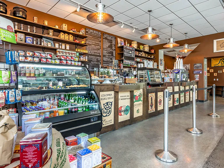 Enjoy coffee and pastries at Cuppacoffee.