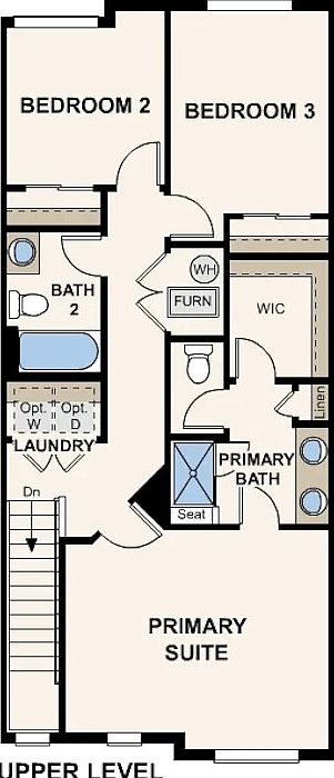 floor plan, upper level