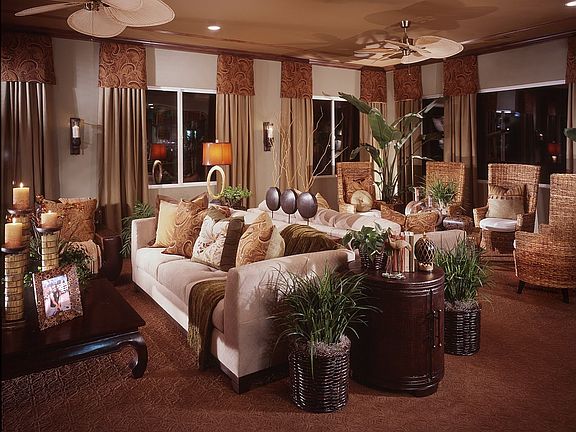 Family room of model home