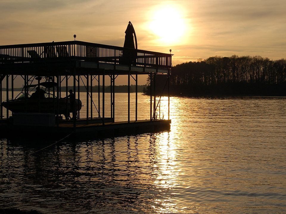 Double Slip Covered Dock with Sundeck, Lighting and Lift