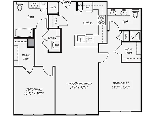 Floor plan B2-1121