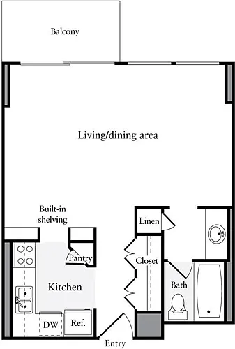 Floor plan Studio J