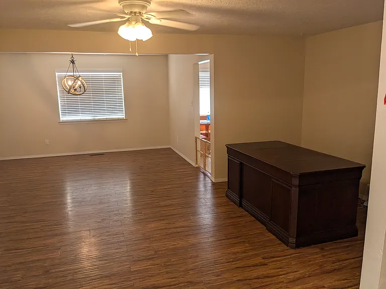 Front Room + Dining Room from Entry Hallway