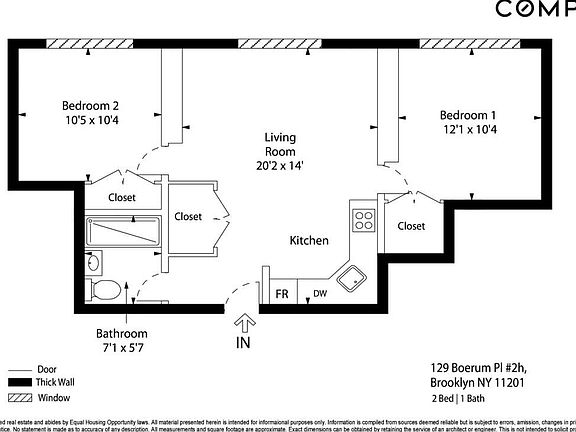 2nd image of 129 Boerum Pl APT 2H