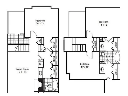 Floor plan 3 Bed 2 Bath