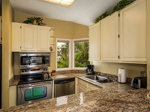 Stainless steel and granite