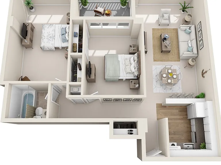 2 Bed 2 Bed