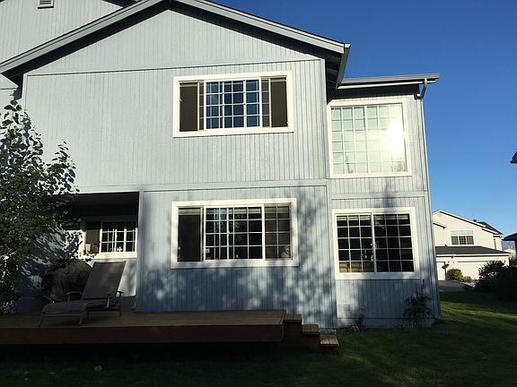 West facing backyard