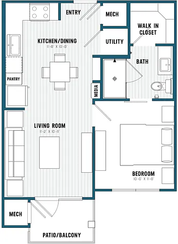Floor plan 1S