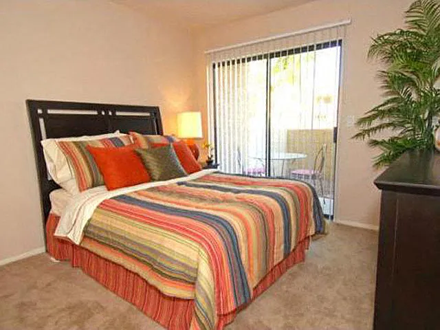 Bright Bedroom Space with Patio Access