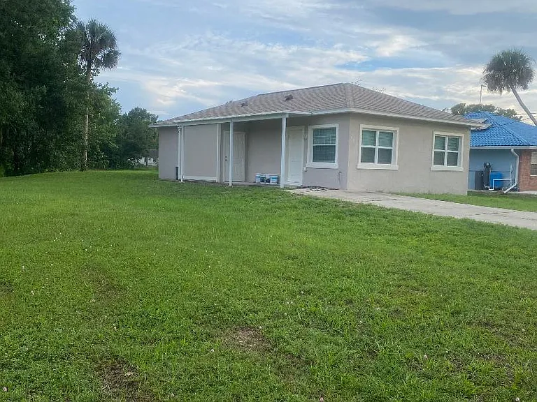 East side of yard