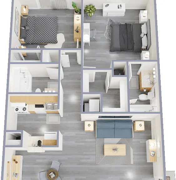 2x2 Floorplan Diagram