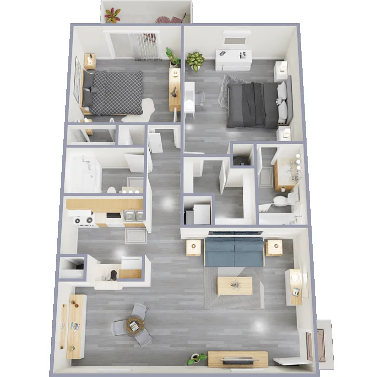 Floor plan 2X2