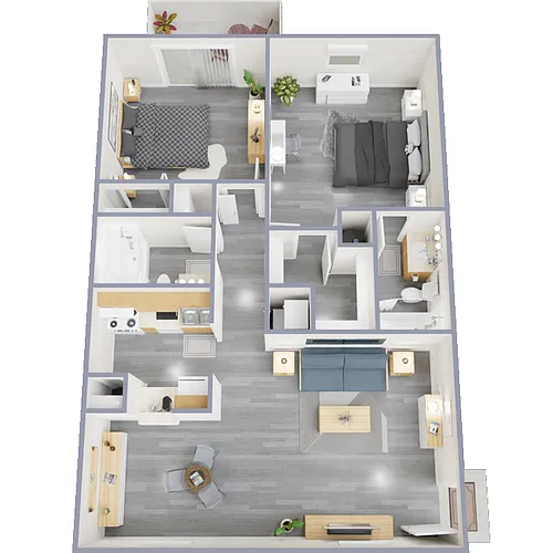 Floor plan 2X2