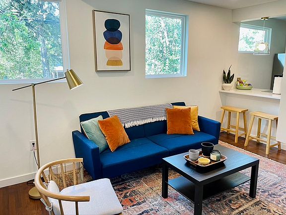 Living room with lots of natural light