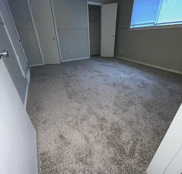 spacious bedroom with 2 closets