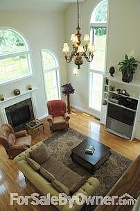 2 story living room