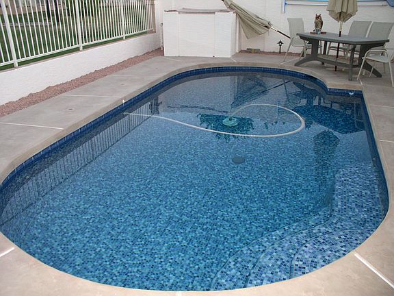 fully tiled salt water pool