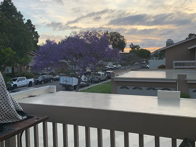 Private master retreat balcony with a view