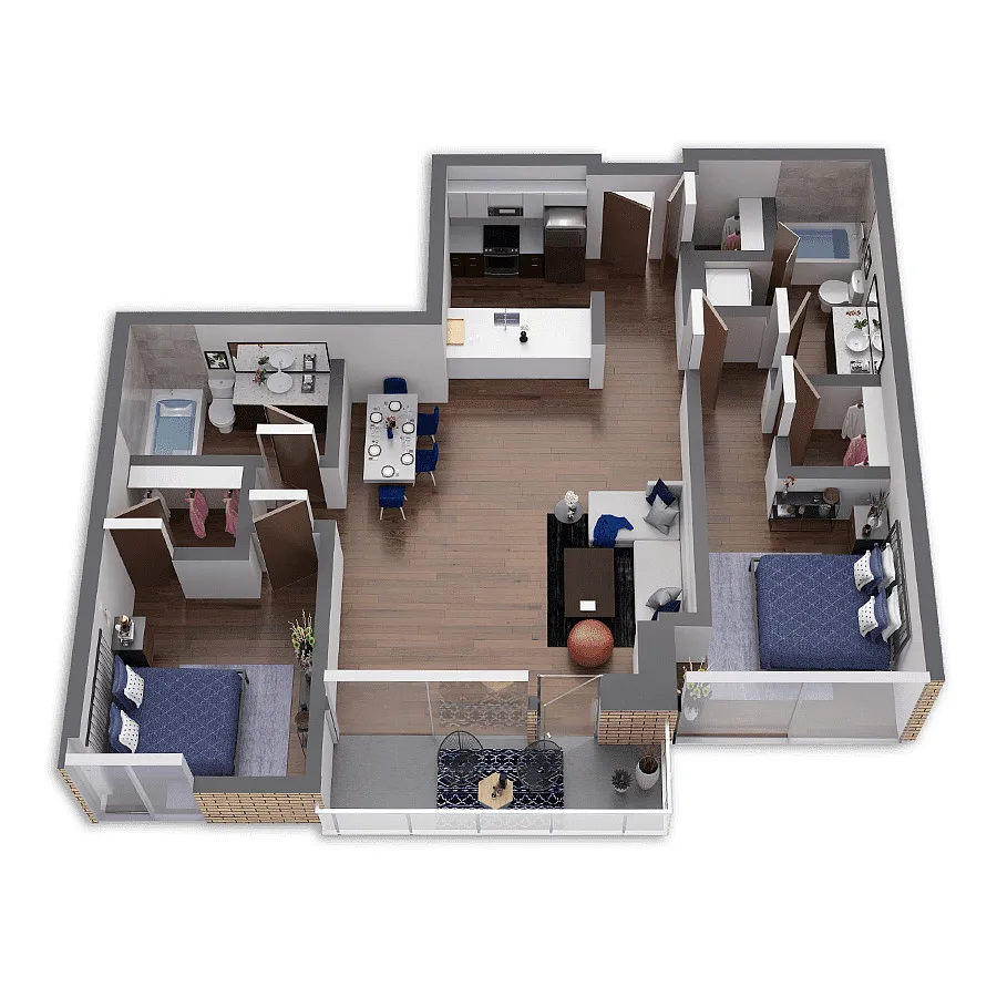 Floor plan Powder Platinum