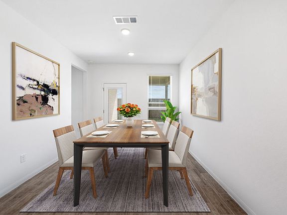 Virtually Staged Dining Area