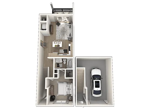 Floor plan A5G - Ambiance with Garage