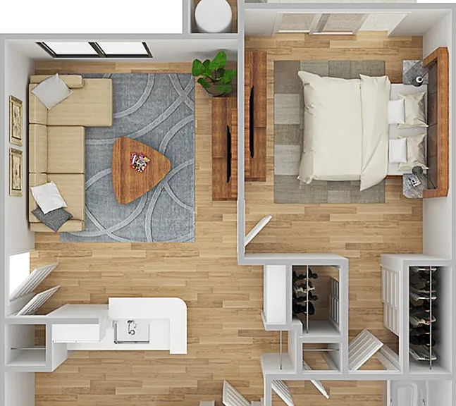 1 Bedroom | 1 Bath | 605 SF 1 Bedroom | 1 Bath | 605 SF
