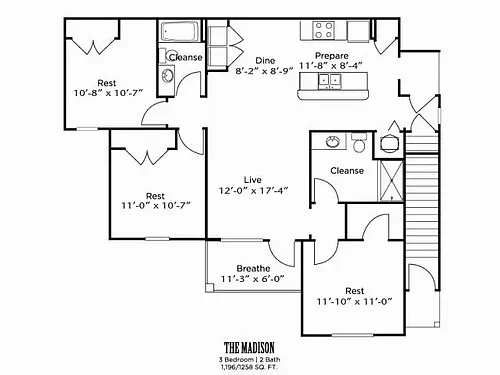 Floor plan The Madison