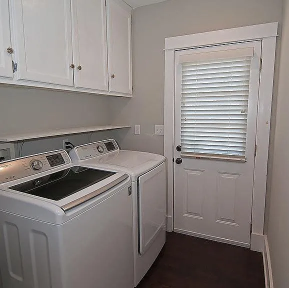 Laundry room with east entrance